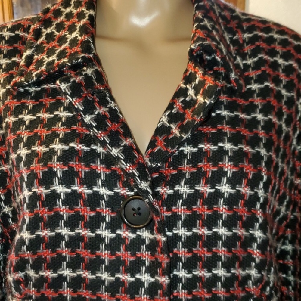Briggs New York Plaid Tweed Blazer Jacket size 16